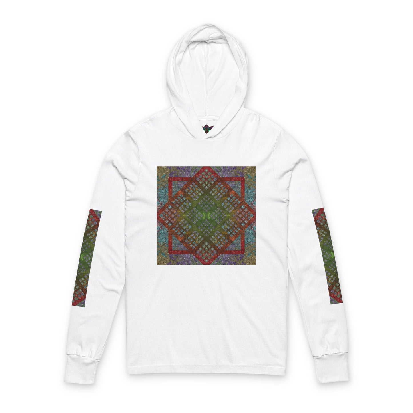 Bohemian Diamond Pattern Hoodie