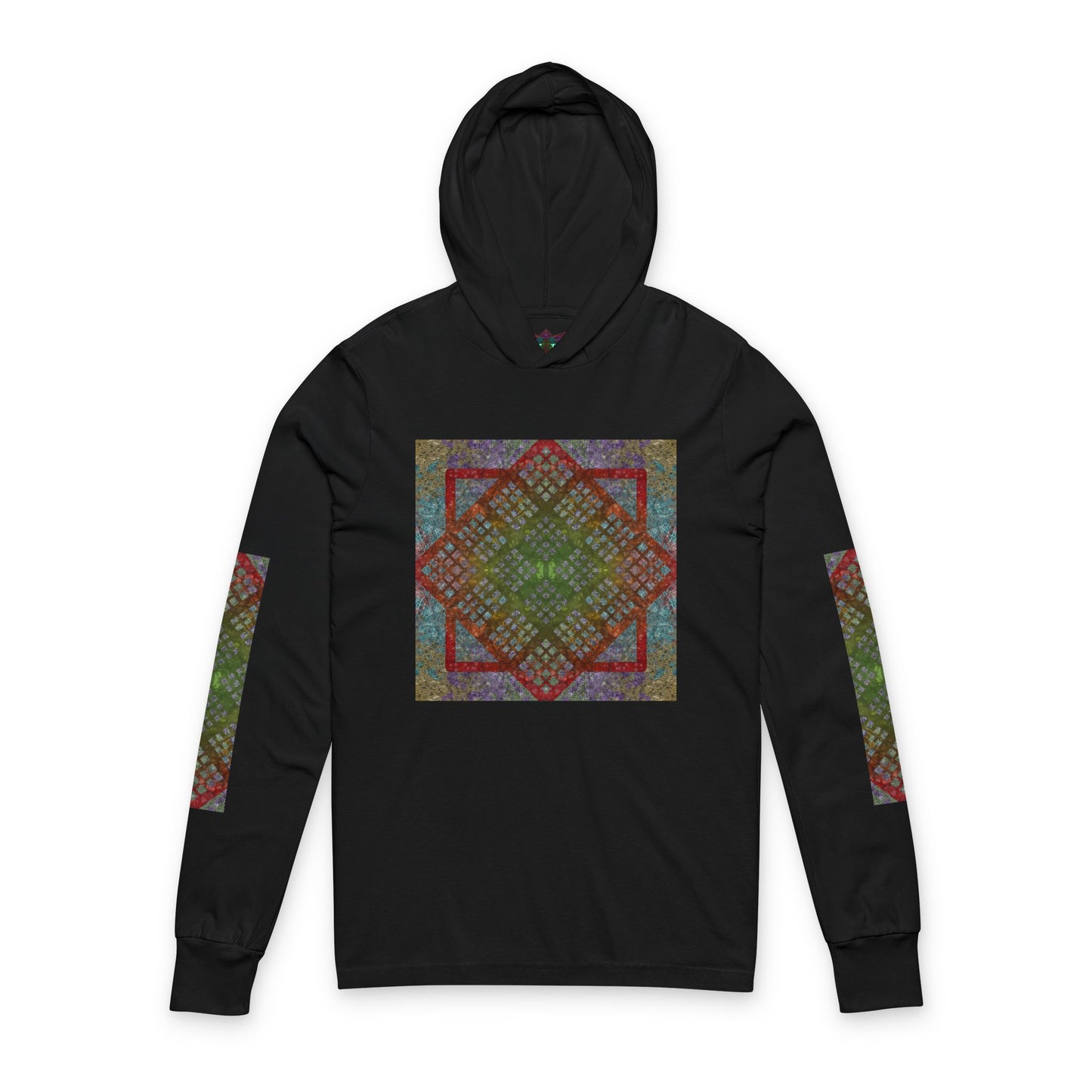 Bohemian Diamond Pattern Hoodie