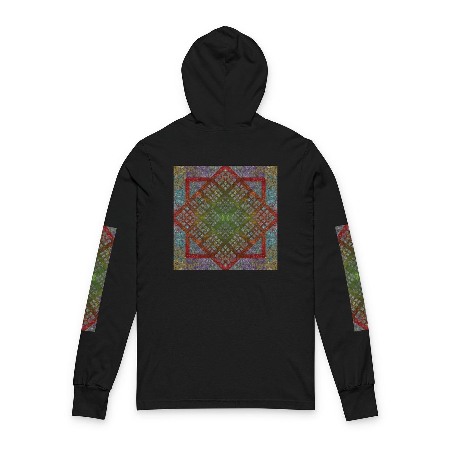 Bohemian Diamond Pattern Hoodie