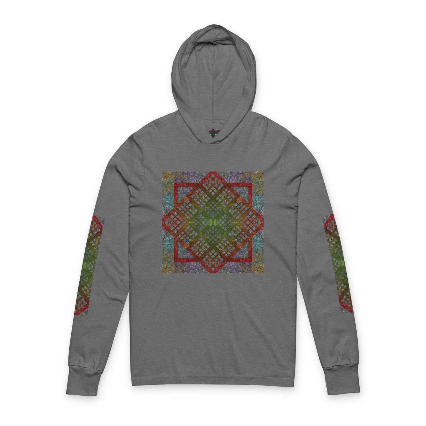 Bohemian Diamond Pattern Hoodie