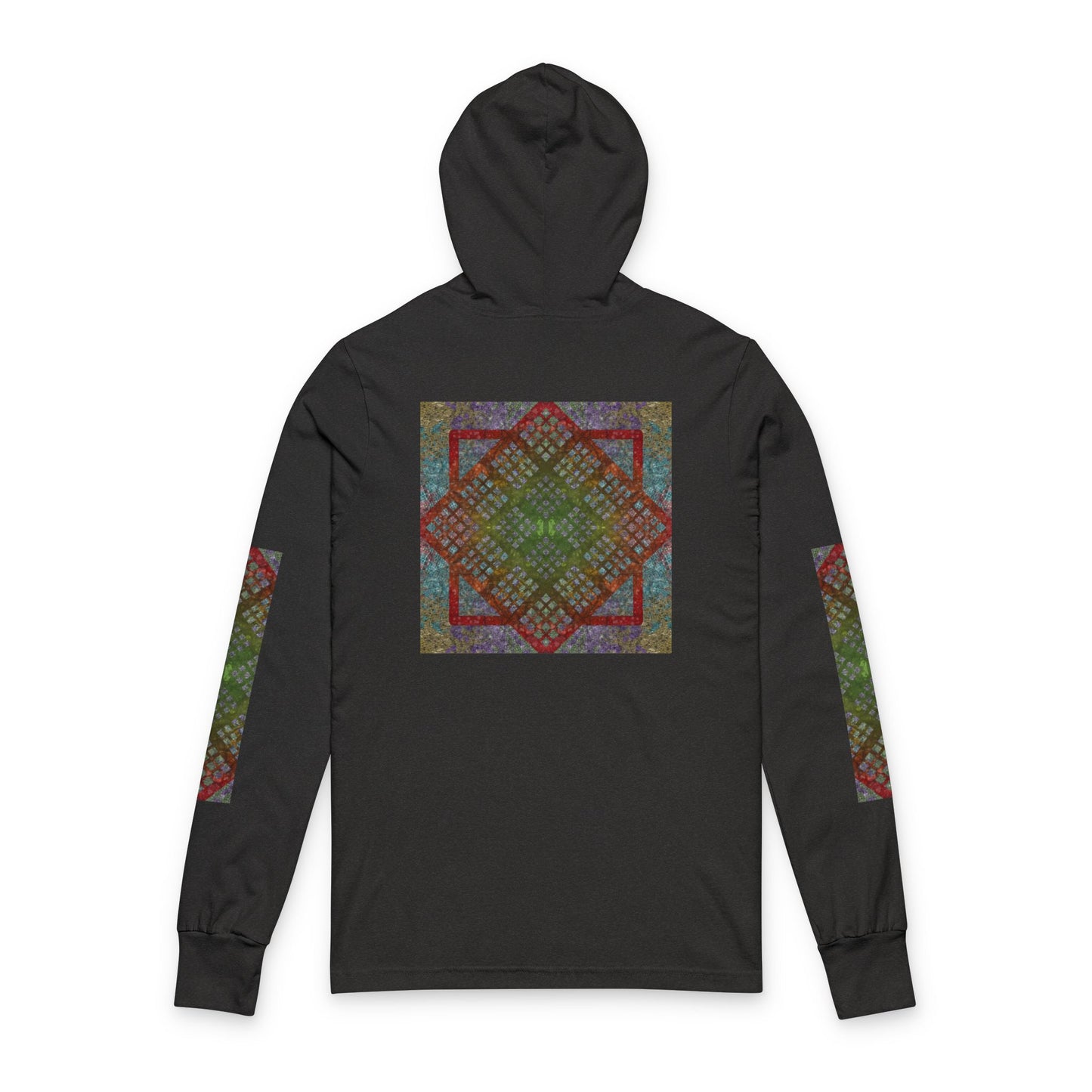 Bohemian Diamond Pattern Hoodie